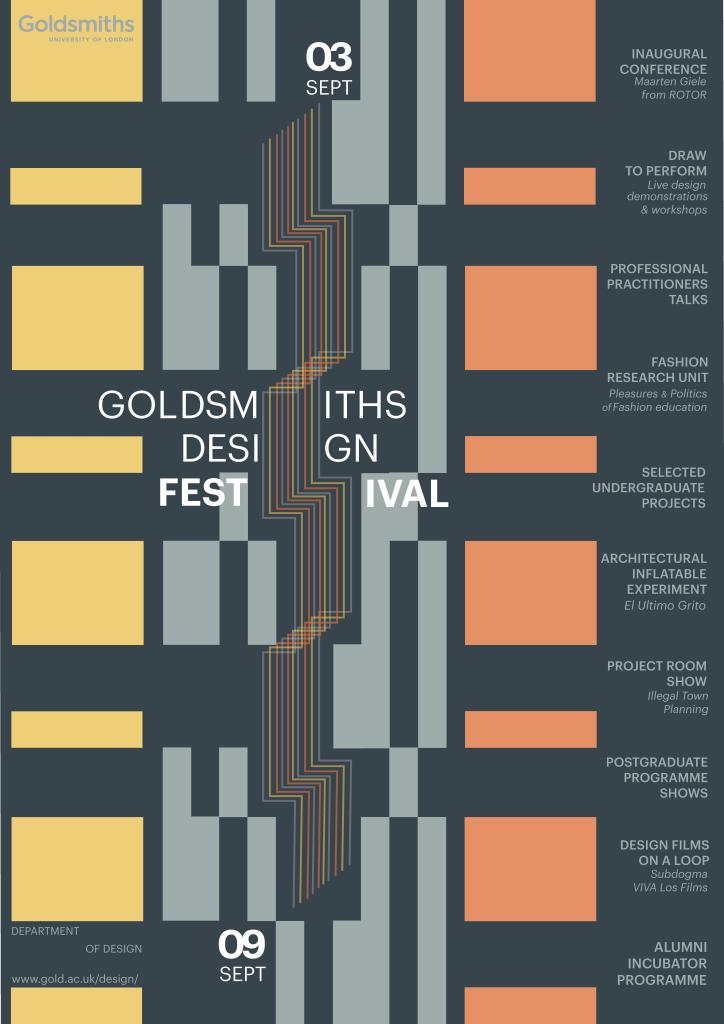 Goldsmiths Design Festival poster