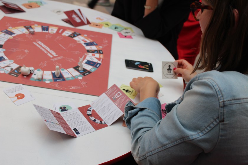 "Propaganda" game by Sindi Breshani at the 2018 BA Design degree show