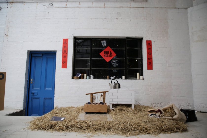 Elaine's display at the 2018 Goldsmiths BA design show